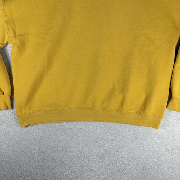 Vintage Russell Athletic Sweatshirt Mens 2XL XXL Yellow Blank Dri Power Y2K - Picture 3 of 14